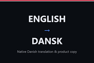 translate english product descriptions into danish