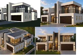 do autocad 2d floor plan, 3d floor plan design and architectural 3d rendering