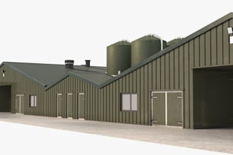 do 3d poultry design, farm house,  barn farm, chicken house