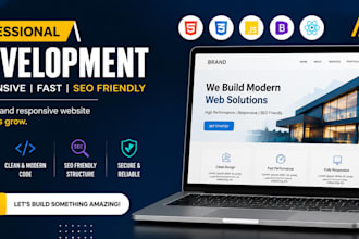 build a modern, responsive and SEO friendly website