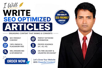 write SEO optimized articles
