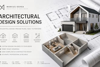 architecture design, tiny house, basement, garage design, adu design