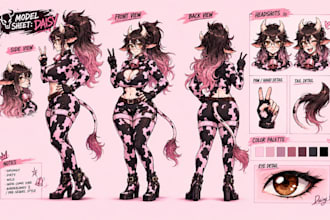 draw ref sheet for fursuit rurry character reference sheet anthro nsfw oc