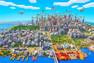 build minecraft spawn hubs, lobbies, minigame maps for you