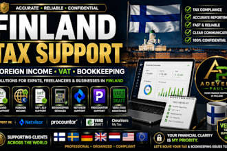 solve finland tax, bookkeeping, foreign income, vat, netvisor, procountor, vero