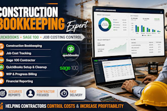 do construction bookkeeping, quickbooks and sage 100 for job costing control