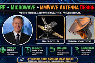 design rf, microwave, mmwave antennas or arrays in cst, hfss, ads , diptrace