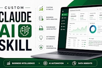 build custom claude ai skills for data analytics and business insights