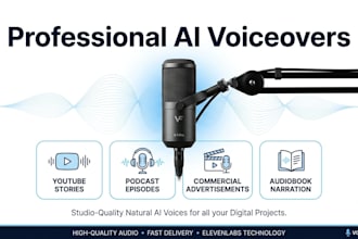 create a realistic human ai voice over with elevenlabs pro