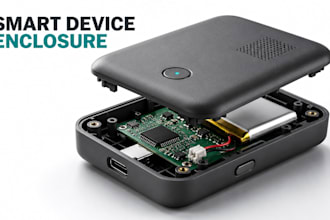 3d cad consumer electronics enclosure with dfm and manufacturing files