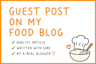 publish your food guest post on my established recipe blog