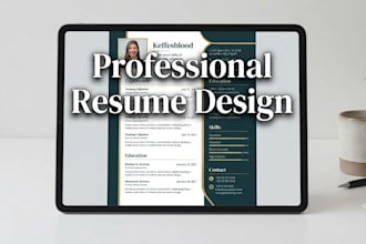 design a professional CV or resume in canva