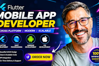 develop flutterflow mobile app ios andriod app development fintech app developer
