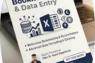 do advanced microsoft excel bookkeeping and data formatting