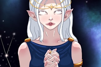 create a dnd character illustration or portrait