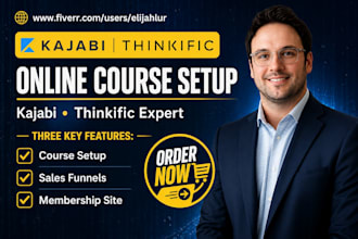 kajabi thinkific online course funnel upsell funnel landing page membership page