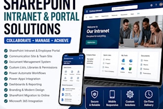 build sharepoint intranet employee portal and microsoft 365 site