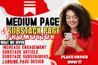 do massive medium article promotion, substack promotion, medium SEO