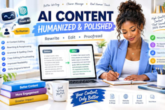 humanize ai content, rewrite chatgpt text, and proofread articles