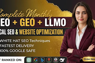 do monthly website local off page, aeo, GEO,SEO backlinks building for ai search