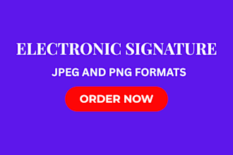 make electronic digital vector signature from handwritten