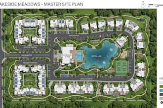 design detailed real estate master plans, resort layouts, subdivision site plan