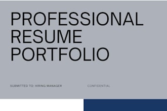 design a professional ats friendly CV and resume