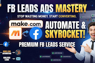 set up facebook lead ads automation to hubspot CRM via make