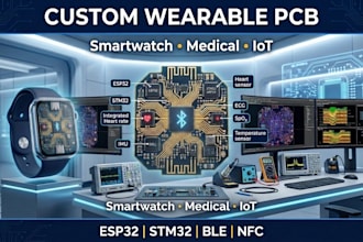 design custom wearable pcb for smartwatch and fitness tracker