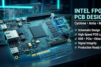 design intel fpga pcb, schematic, pcb layout, cyclone, arria and max