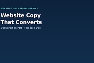 write your website homepage and about page copy that converts visitors