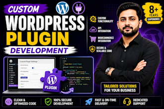 develop custom wordpress plugin and API integration