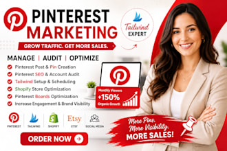 manage your pinterest post traffic tailwind marketing audit shopify store SEO