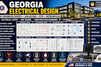 prepare georgia electrical fire sprinkler layouts low voltage cctv intercom plan