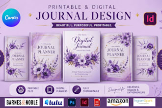 journal design, canva workbook freebie pdf lead magnet digital planner self help