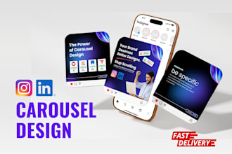 design engaging instagram and linkedin carousel posts