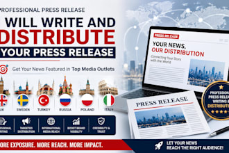 write and distribute your press release in UK sweden turkey russia poland italy