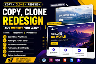 copy clone wordpress website and landing page