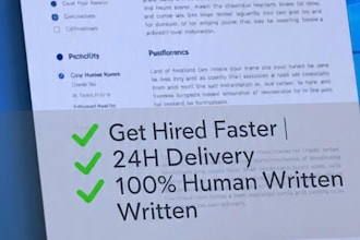 write ats IT fresher resume and cover letter in 24 hours