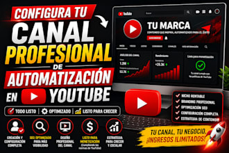 crea un canal de automatización profesional en youtube