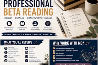 give honest beta reader feedback on your manuscript