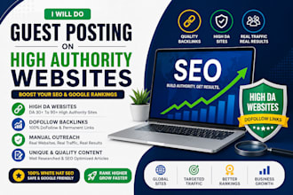 do guest posting  outreach for high quality backlinks