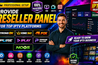 provide reseller panel for strong8k, kink360, fox, pure, iplay, prime plus, noos