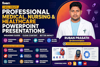 create professional medical and science powerpoint presentation