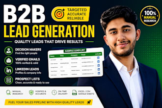 build a verified b2b lead list with decision makers and emails