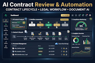 build contract ai automation contract review workflow document management system