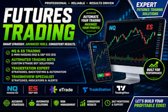 futures trading, nq, es trading, etrade bot, tradestation, tradingview