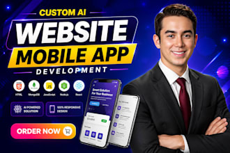 develop full stack ai website, ai chatbot and ai software developer