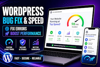 fix wordpress bugs and wordpress speed optimization for better performance