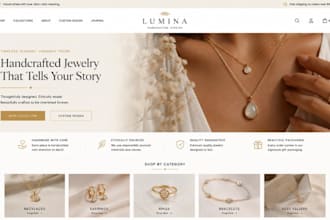 build squarespace jewelry websit handcrafted jewelry ecommerce neckless website